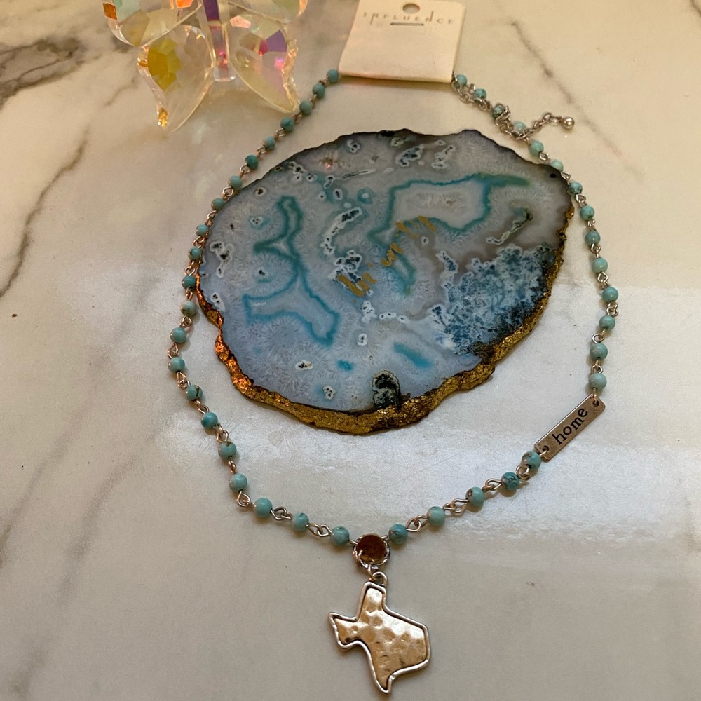 Texas charm necklace
